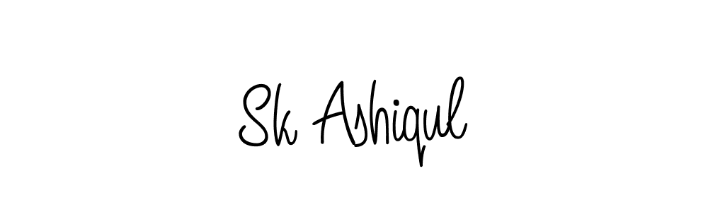 Sk Ashiqul stylish signature style. Best Handwritten Sign (Angelique-Rose-font-FFP) for my name. Handwritten Signature Collection Ideas for my name Sk Ashiqul. Sk Ashiqul signature style 5 images and pictures png