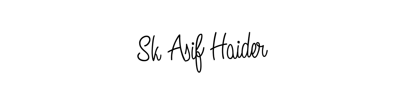 Make a beautiful signature design for name Sk Asif Haider. With this signature (Angelique-Rose-font-FFP) style, you can create a handwritten signature for free. Sk Asif Haider signature style 5 images and pictures png