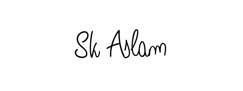 Angelique-Rose-font-FFP is a professional signature style that is perfect for those who want to add a touch of class to their signature. It is also a great choice for those who want to make their signature more unique. Get Sk Aslam name to fancy signature for free. Sk Aslam signature style 5 images and pictures png