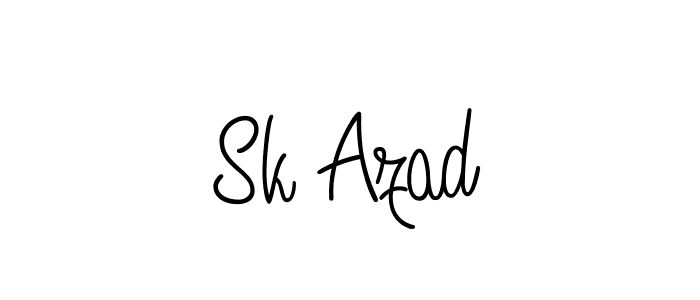 You can use this online signature creator to create a handwritten signature for the name Sk Azad. This is the best online autograph maker. Sk Azad signature style 5 images and pictures png