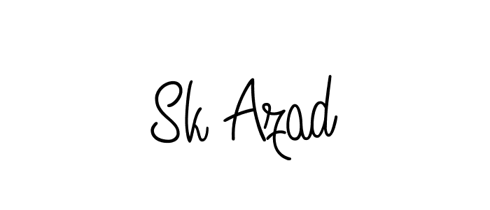 Design your own signature with our free online signature maker. With this signature software, you can create a handwritten (Angelique-Rose-font-FFP) signature for name Sk Azad. Sk Azad signature style 5 images and pictures png