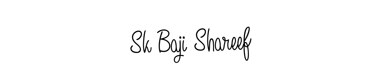 if you are searching for the best signature style for your name Sk Baji Shareef. so please give up your signature search. here we have designed multiple signature styles  using Angelique-Rose-font-FFP. Sk Baji Shareef signature style 5 images and pictures png