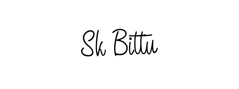How to make Sk Bittu signature? Angelique-Rose-font-FFP is a professional autograph style. Create handwritten signature for Sk Bittu name. Sk Bittu signature style 5 images and pictures png