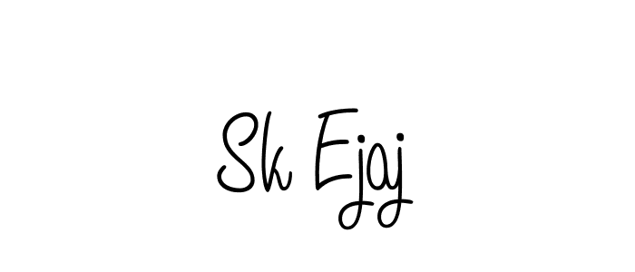 Make a beautiful signature design for name Sk Ejaj. With this signature (Angelique-Rose-font-FFP) style, you can create a handwritten signature for free. Sk Ejaj signature style 5 images and pictures png