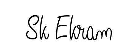 Make a beautiful signature design for name Sk Ekram. Use this online signature maker to create a handwritten signature for free. Sk Ekram signature style 5 images and pictures png