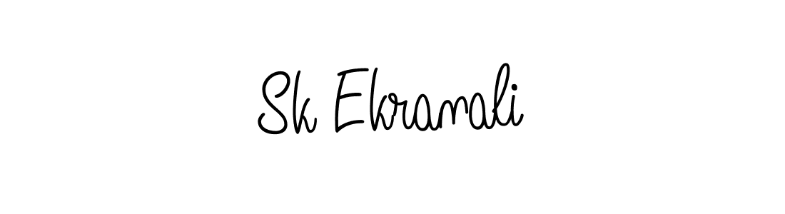 Once you've used our free online signature maker to create your best signature Angelique-Rose-font-FFP style, it's time to enjoy all of the benefits that Sk Ekranali name signing documents. Sk Ekranali signature style 5 images and pictures png