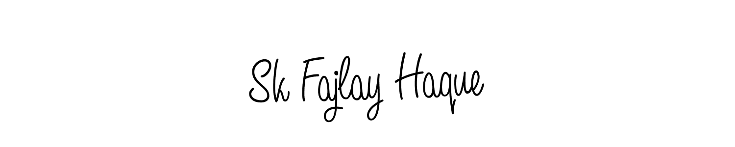 Make a short Sk Fajlay Haque signature style. Manage your documents anywhere anytime using Angelique-Rose-font-FFP. Create and add eSignatures, submit forms, share and send files easily. Sk Fajlay Haque signature style 5 images and pictures png