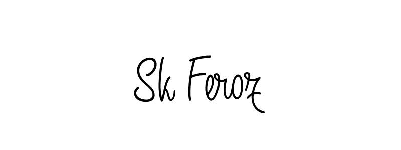 Sk Feroz stylish signature style. Best Handwritten Sign (Angelique-Rose-font-FFP) for my name. Handwritten Signature Collection Ideas for my name Sk Feroz. Sk Feroz signature style 5 images and pictures png
