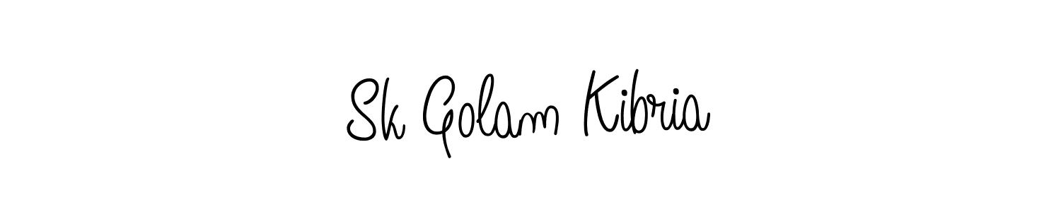 Sk Golam Kibria stylish signature style. Best Handwritten Sign (Angelique-Rose-font-FFP) for my name. Handwritten Signature Collection Ideas for my name Sk Golam Kibria. Sk Golam Kibria signature style 5 images and pictures png