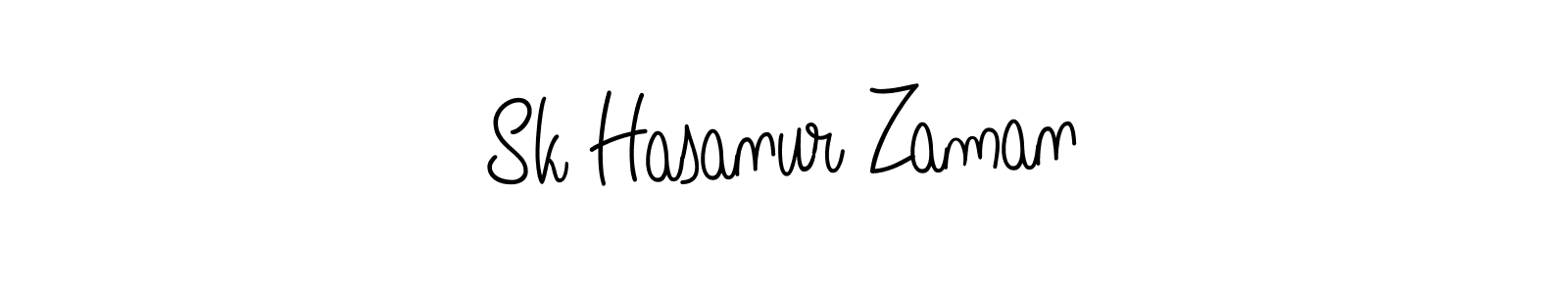 Sk Hasanur Zaman stylish signature style. Best Handwritten Sign (Angelique-Rose-font-FFP) for my name. Handwritten Signature Collection Ideas for my name Sk Hasanur Zaman. Sk Hasanur Zaman signature style 5 images and pictures png