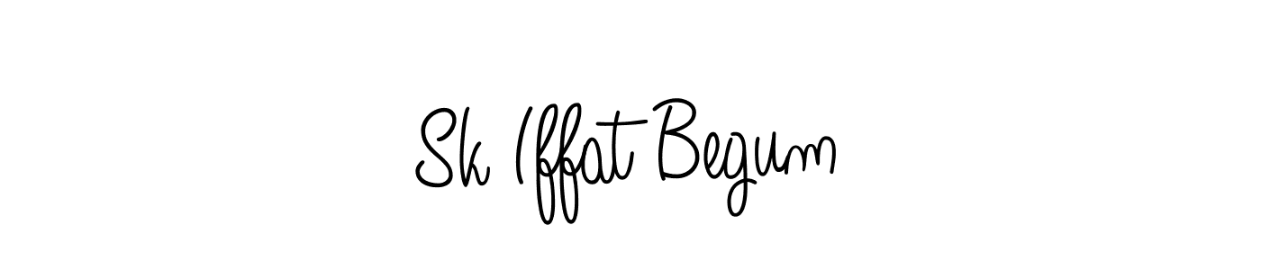 Design your own signature with our free online signature maker. With this signature software, you can create a handwritten (Angelique-Rose-font-FFP) signature for name Sk Iffat Begum. Sk Iffat Begum signature style 5 images and pictures png
