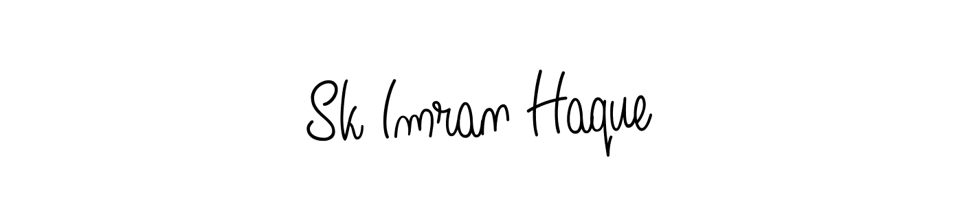 Make a beautiful signature design for name Sk Imran Haque. With this signature (Angelique-Rose-font-FFP) style, you can create a handwritten signature for free. Sk Imran Haque signature style 5 images and pictures png