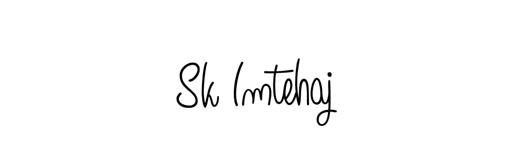 Sk Imtehaj stylish signature style. Best Handwritten Sign (Angelique-Rose-font-FFP) for my name. Handwritten Signature Collection Ideas for my name Sk Imtehaj. Sk Imtehaj signature style 5 images and pictures png