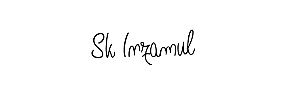 The best way (Angelique-Rose-font-FFP) to make a short signature is to pick only two or three words in your name. The name Sk Inzamul include a total of six letters. For converting this name. Sk Inzamul signature style 5 images and pictures png