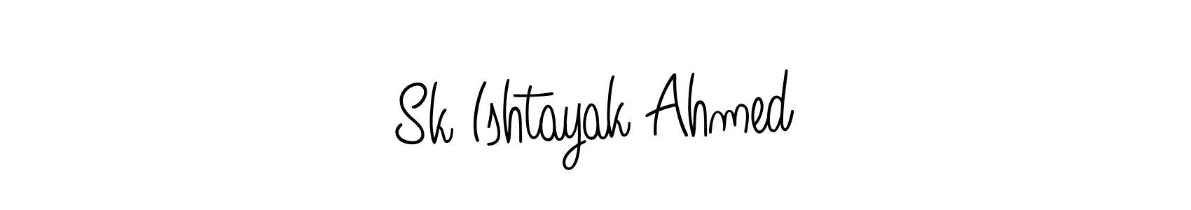 Once you've used our free online signature maker to create your best signature Angelique-Rose-font-FFP style, it's time to enjoy all of the benefits that Sk Ishtayak Ahmed name signing documents. Sk Ishtayak Ahmed signature style 5 images and pictures png