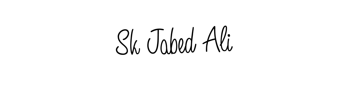 Also we have Sk Jabed Ali name is the best signature style. Create professional handwritten signature collection using Angelique-Rose-font-FFP autograph style. Sk Jabed Ali signature style 5 images and pictures png