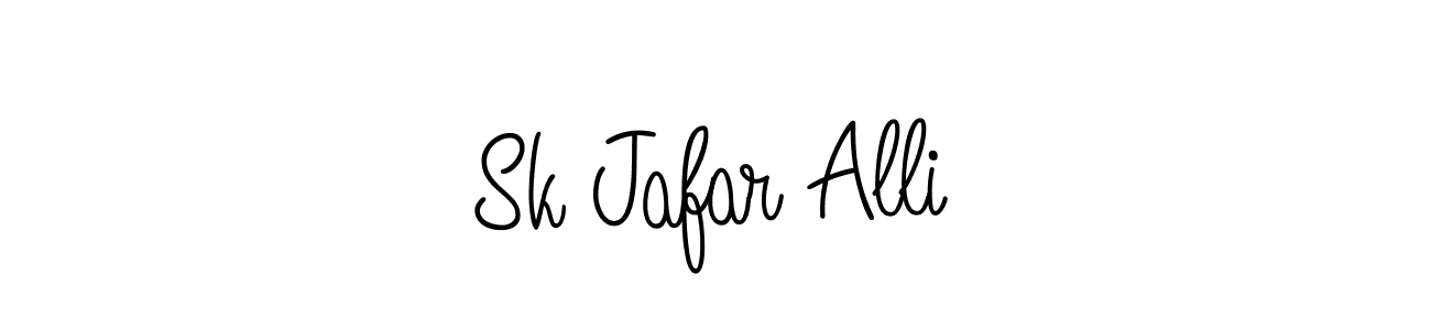 Design your own signature with our free online signature maker. With this signature software, you can create a handwritten (Angelique-Rose-font-FFP) signature for name Sk Jafar Alli. Sk Jafar Alli signature style 5 images and pictures png