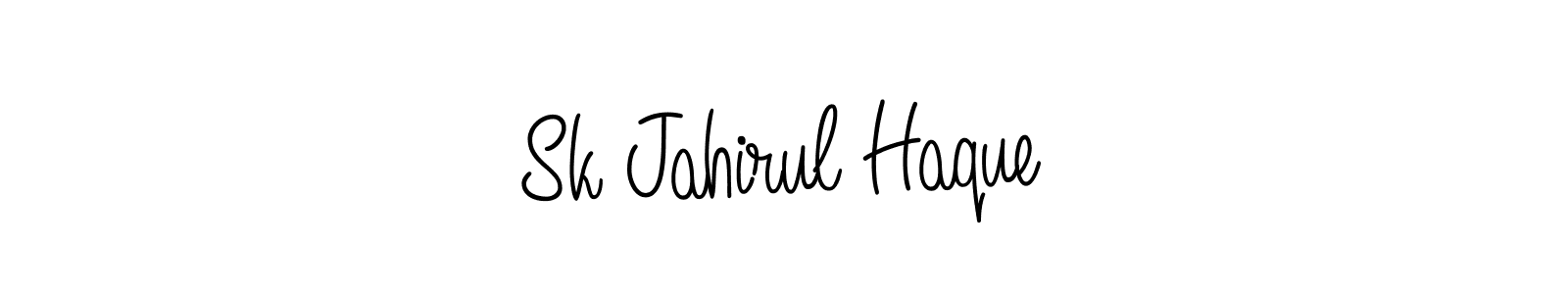 Make a beautiful signature design for name Sk Jahirul Haque. With this signature (Angelique-Rose-font-FFP) style, you can create a handwritten signature for free. Sk Jahirul Haque signature style 5 images and pictures png