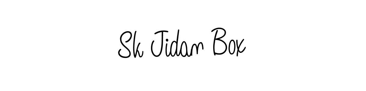 Use a signature maker to create a handwritten signature online. With this signature software, you can design (Angelique-Rose-font-FFP) your own signature for name Sk Jidan Box. Sk Jidan Box signature style 5 images and pictures png