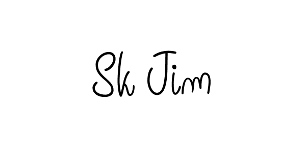 How to make Sk Jim signature? Angelique-Rose-font-FFP is a professional autograph style. Create handwritten signature for Sk Jim name. Sk Jim signature style 5 images and pictures png