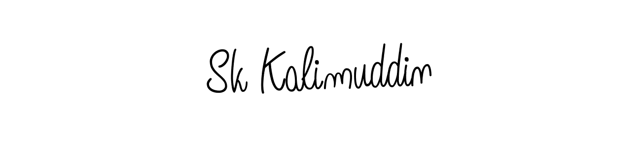 The best way (Angelique-Rose-font-FFP) to make a short signature is to pick only two or three words in your name. The name Sk Kalimuddin include a total of six letters. For converting this name. Sk Kalimuddin signature style 5 images and pictures png