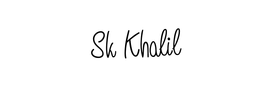How to Draw Sk Khalil signature style? Angelique-Rose-font-FFP is a latest design signature styles for name Sk Khalil. Sk Khalil signature style 5 images and pictures png