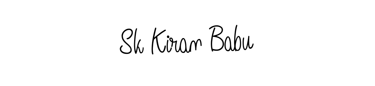 How to Draw Sk Kiran Babu signature style? Angelique-Rose-font-FFP is a latest design signature styles for name Sk Kiran Babu. Sk Kiran Babu signature style 5 images and pictures png