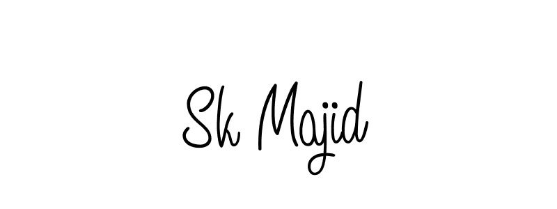 Make a beautiful signature design for name Sk Majid. With this signature (Angelique-Rose-font-FFP) style, you can create a handwritten signature for free. Sk Majid signature style 5 images and pictures png