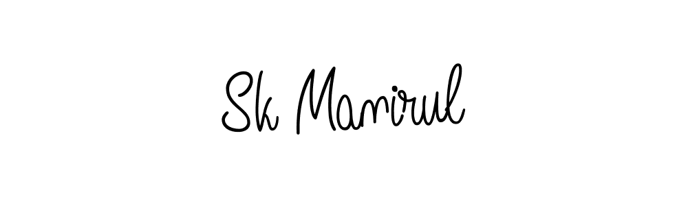 if you are searching for the best signature style for your name Sk Manirul. so please give up your signature search. here we have designed multiple signature styles  using Angelique-Rose-font-FFP. Sk Manirul signature style 5 images and pictures png