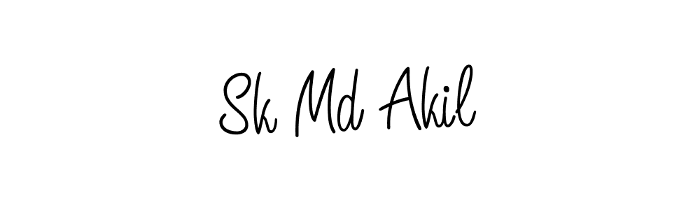 Also You can easily find your signature by using the search form. We will create Sk Md Akil name handwritten signature images for you free of cost using Angelique-Rose-font-FFP sign style. Sk Md Akil signature style 5 images and pictures png