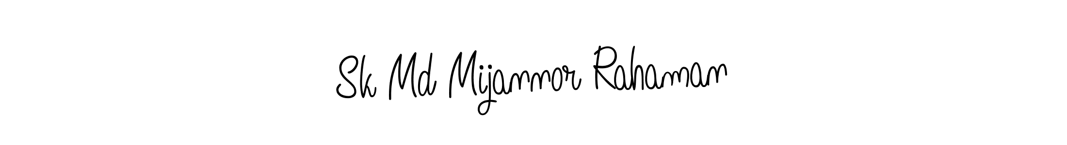 Make a beautiful signature design for name Sk Md Mijannor Rahaman. With this signature (Angelique-Rose-font-FFP) style, you can create a handwritten signature for free. Sk Md Mijannor Rahaman signature style 5 images and pictures png