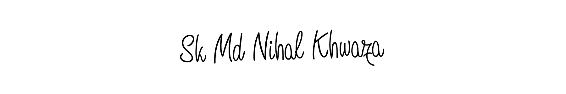 Design your own signature with our free online signature maker. With this signature software, you can create a handwritten (Angelique-Rose-font-FFP) signature for name Sk Md Nihal Khwaza. Sk Md Nihal Khwaza signature style 5 images and pictures png