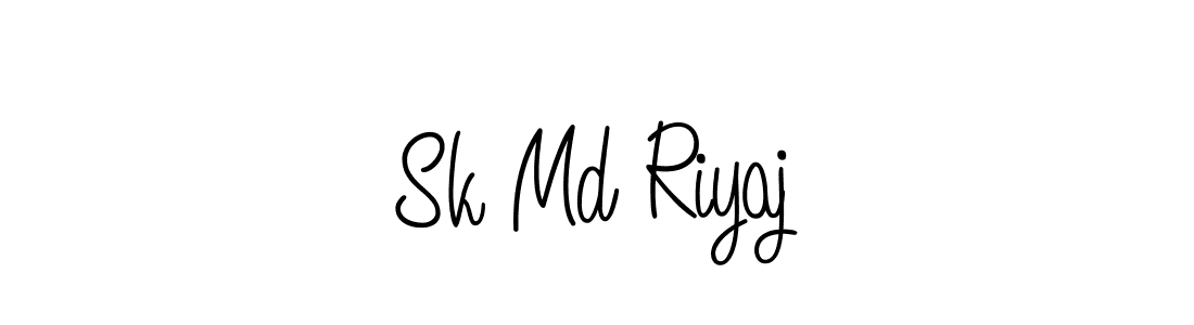 How to make Sk Md Riyaj signature? Angelique-Rose-font-FFP is a professional autograph style. Create handwritten signature for Sk Md Riyaj name. Sk Md Riyaj signature style 5 images and pictures png