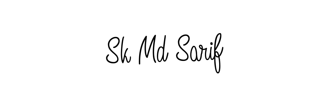 Use a signature maker to create a handwritten signature online. With this signature software, you can design (Angelique-Rose-font-FFP) your own signature for name Sk Md Sarif. Sk Md Sarif signature style 5 images and pictures png