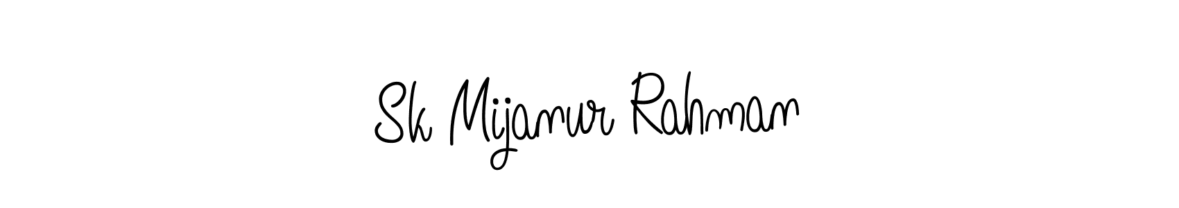 Design your own signature with our free online signature maker. With this signature software, you can create a handwritten (Angelique-Rose-font-FFP) signature for name Sk Mijanur Rahman. Sk Mijanur Rahman signature style 5 images and pictures png