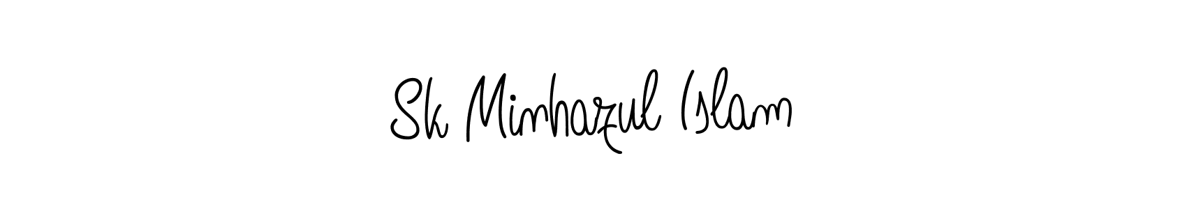 Sk Minhazul Islam stylish signature style. Best Handwritten Sign (Angelique-Rose-font-FFP) for my name. Handwritten Signature Collection Ideas for my name Sk Minhazul Islam. Sk Minhazul Islam signature style 5 images and pictures png