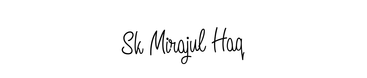 Use a signature maker to create a handwritten signature online. With this signature software, you can design (Angelique-Rose-font-FFP) your own signature for name Sk Mirajul Haq. Sk Mirajul Haq signature style 5 images and pictures png