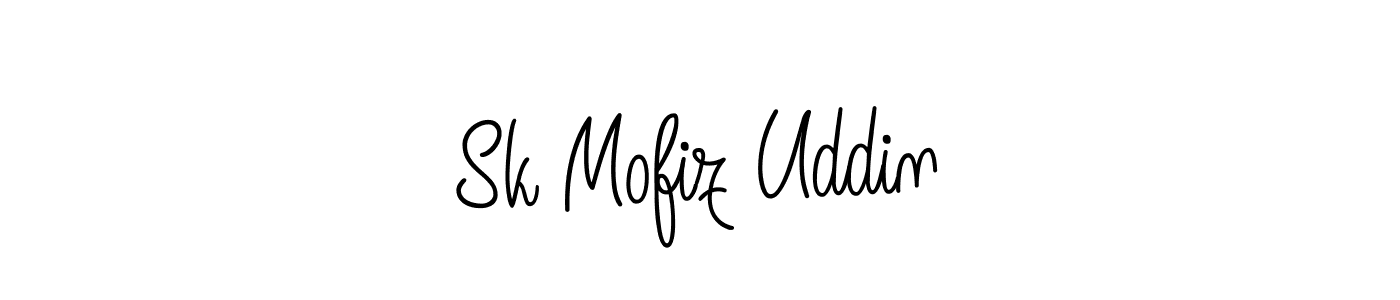 Use a signature maker to create a handwritten signature online. With this signature software, you can design (Angelique-Rose-font-FFP) your own signature for name Sk Mofiz Uddin. Sk Mofiz Uddin signature style 5 images and pictures png