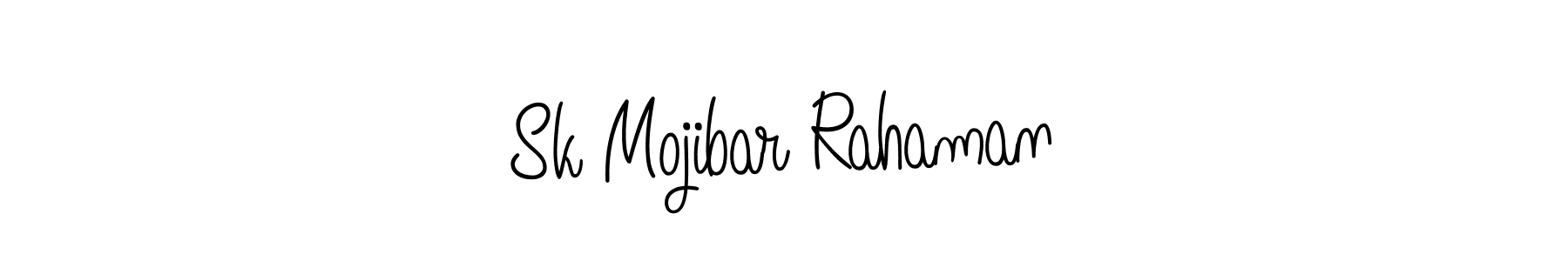 Use a signature maker to create a handwritten signature online. With this signature software, you can design (Angelique-Rose-font-FFP) your own signature for name Sk Mojibar Rahaman. Sk Mojibar Rahaman signature style 5 images and pictures png