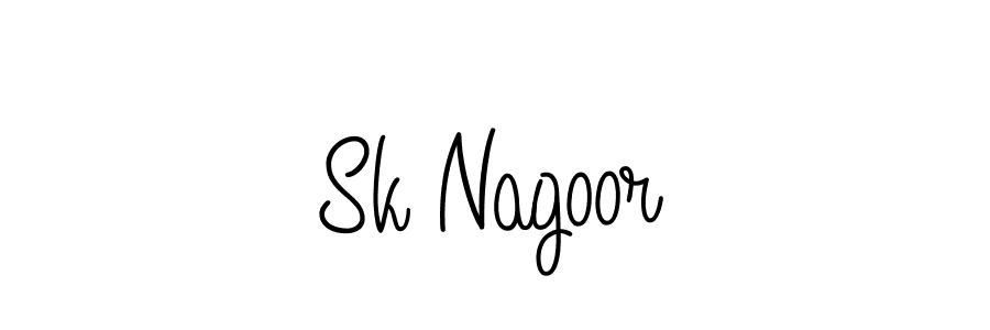 How to make Sk Nagoor signature? Angelique-Rose-font-FFP is a professional autograph style. Create handwritten signature for Sk Nagoor name. Sk Nagoor signature style 5 images and pictures png