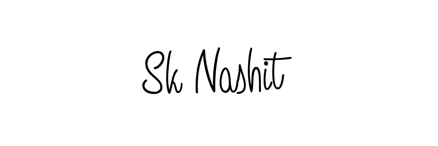 Make a beautiful signature design for name Sk Nashit. Use this online signature maker to create a handwritten signature for free. Sk Nashit signature style 5 images and pictures png