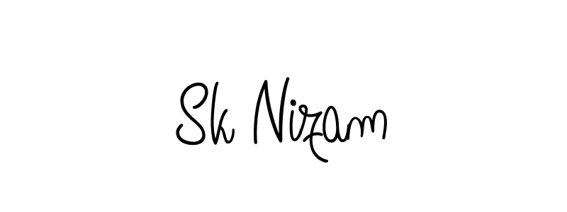 How to Draw Sk Nizam signature style? Angelique-Rose-font-FFP is a latest design signature styles for name Sk Nizam. Sk Nizam signature style 5 images and pictures png