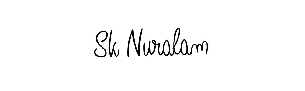 The best way (Angelique-Rose-font-FFP) to make a short signature is to pick only two or three words in your name. The name Sk Nuralam include a total of six letters. For converting this name. Sk Nuralam signature style 5 images and pictures png