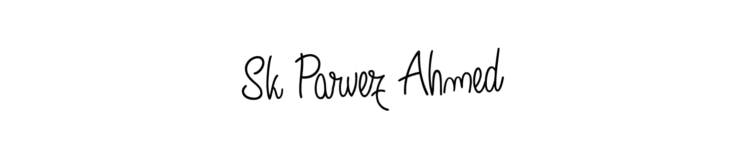 This is the best signature style for the Sk Parvez Ahmed name. Also you like these signature font (Angelique-Rose-font-FFP). Mix name signature. Sk Parvez Ahmed signature style 5 images and pictures png