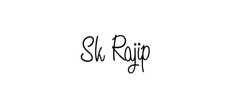 The best way (Angelique-Rose-font-FFP) to make a short signature is to pick only two or three words in your name. The name Sk Rajip include a total of six letters. For converting this name. Sk Rajip signature style 5 images and pictures png