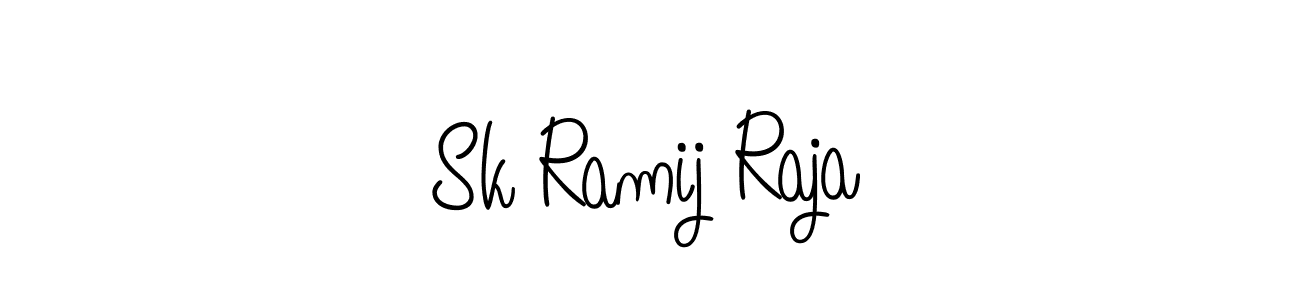 Also we have Sk Ramij Raja name is the best signature style. Create professional handwritten signature collection using Angelique-Rose-font-FFP autograph style. Sk Ramij Raja signature style 5 images and pictures png