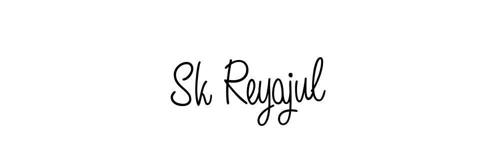 How to make Sk Reyajul name signature. Use Angelique-Rose-font-FFP style for creating short signs online. This is the latest handwritten sign. Sk Reyajul signature style 5 images and pictures png