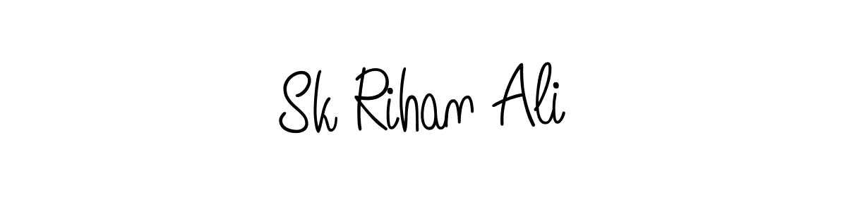 This is the best signature style for the Sk Rihan Ali name. Also you like these signature font (Angelique-Rose-font-FFP). Mix name signature. Sk Rihan Ali signature style 5 images and pictures png