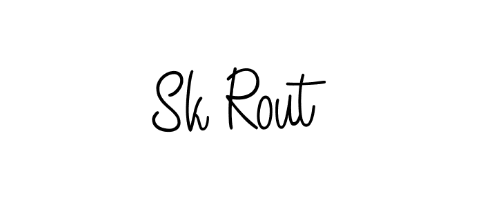 Best and Professional Signature Style for Sk Rout. Angelique-Rose-font-FFP Best Signature Style Collection. Sk Rout signature style 5 images and pictures png