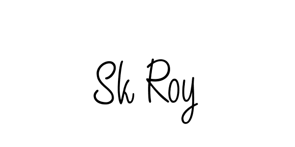 Design your own signature with our free online signature maker. With this signature software, you can create a handwritten (Angelique-Rose-font-FFP) signature for name Sk Roy. Sk Roy signature style 5 images and pictures png